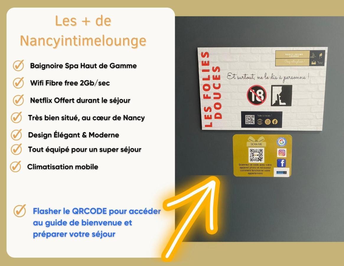 Suite Les Folies Douces & Spa By Nancyintimelounge Eksteriør billede